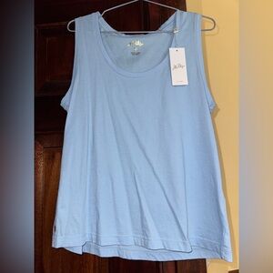 NWT Lilly Pulitzer M Medium Meredith Tank tee t-shirt top Jacaranda Blue New